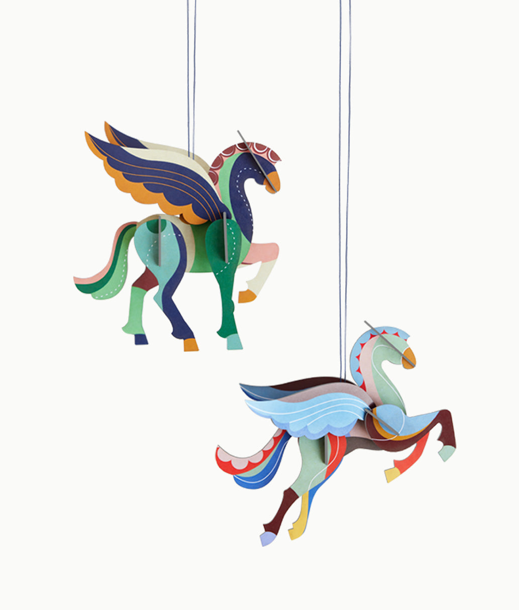 SET DE 2 PEGASOS VOLADORES