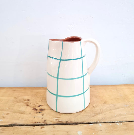 JARRA CUADROS VERDES 1L