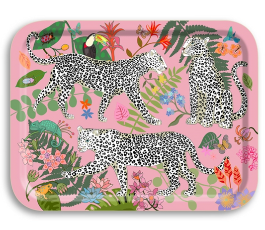 BANDEJA LEOPARDO ROSA