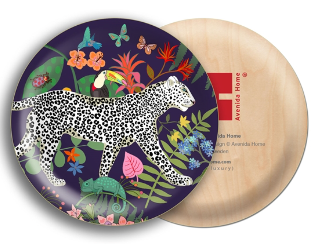 BANDEJA MINI LEOPARDO AZUL OSCURO