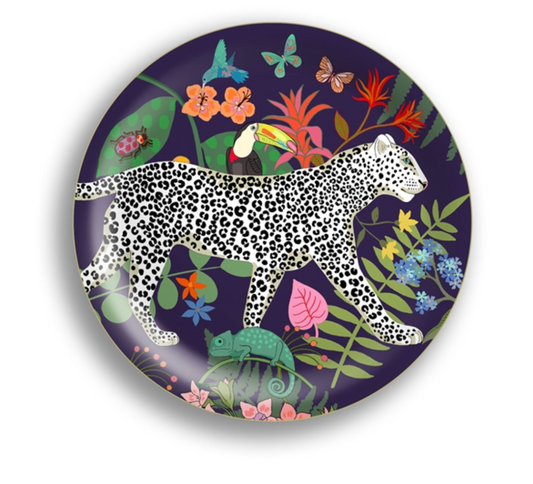 BANDEJA MINI LEOPARDO AZUL OSCURO