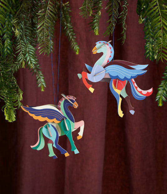 SET DE 2 PEGASOS VOLADORES